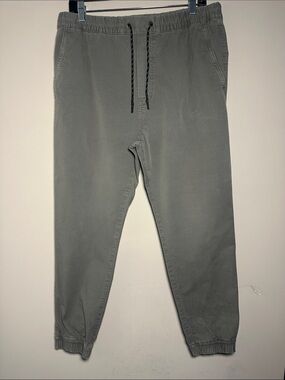 American Eagle Outfitters Men's gray extreme flex Drawstring Jogger Pants